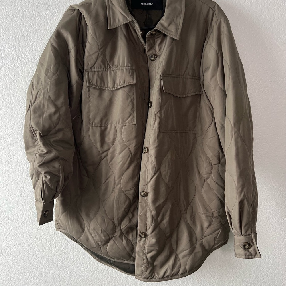 Vero Moda Men's Lightweight Quilted Jacket - Olive